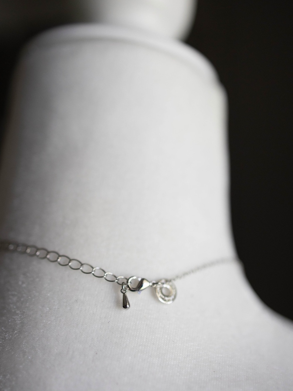Sterling Silver Clear Crystal‎ Pendant Necklace - Elegant Women’s Jewelry - Picture 6 of 6